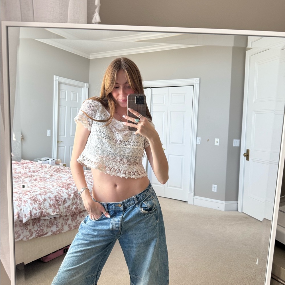 Free People crochet top